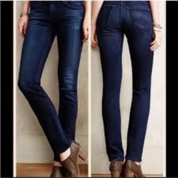 AG ADRIANO GOLDSCHMIED The Stevie Slim Straight Jeans - Size 26 R - Picture 1 of 11